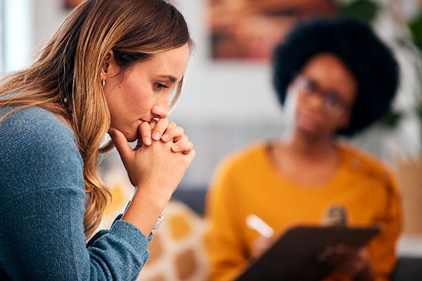 the girl thought about changing her therapist